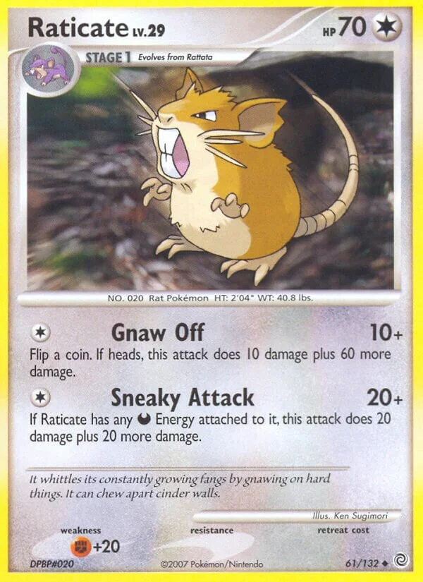 Raticate 「SW 61/132」「EN」