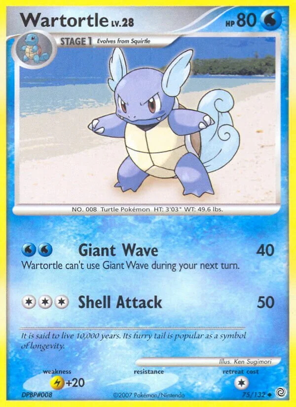 Wartortle 「SW 75/132」「EN」