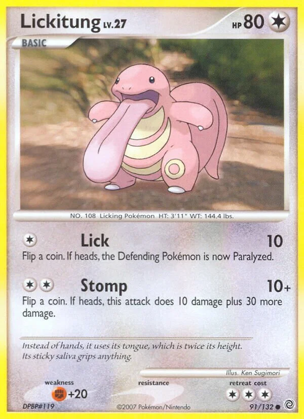Lickitung 「SW 91/132」「EN」