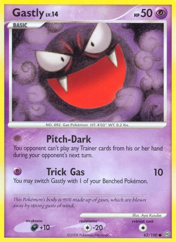 Gastly 「SF 62/100」「EN」