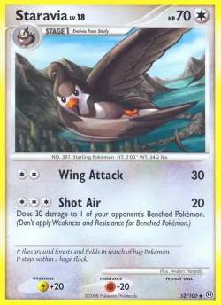 Staravia #52/100 · Pokémon