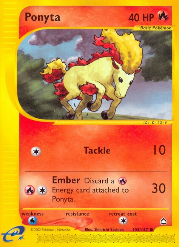 Ponyta 「AQ 102/147」「EN」