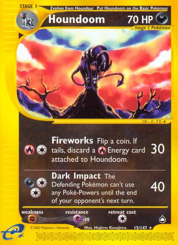 Houndoom 「AQ 15/147」「EN」