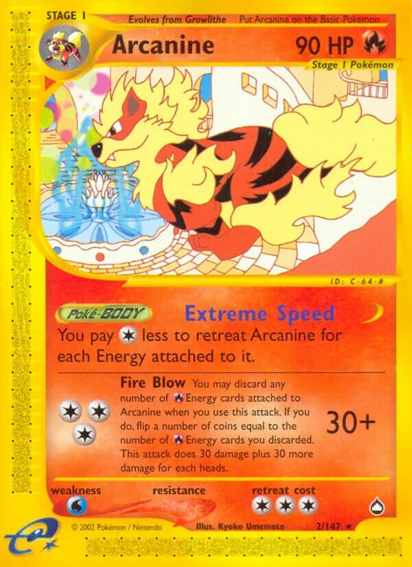 Arcanine 「AQ 2/147」「EN」
