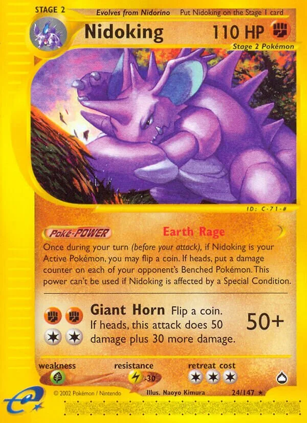 Nidoking 「AQ 24/147」「EN」