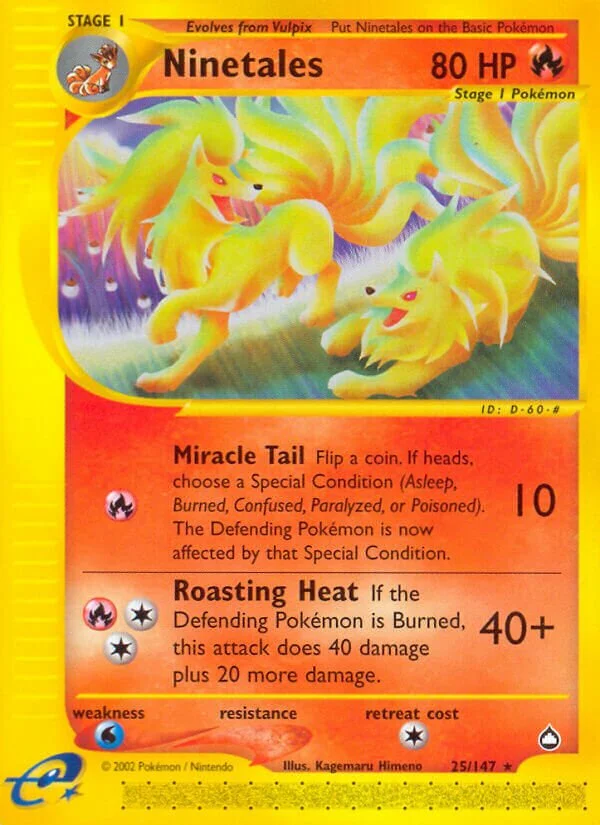 Ninetales 「AQ 25/147」「EN」