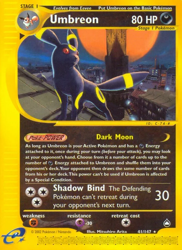 Umbreon 「AQ 41/147」「EN」