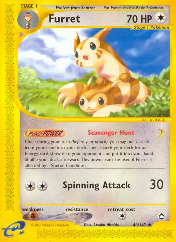 Furret 「AQ 48/147」「EN」