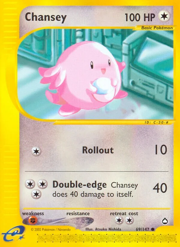 Chansey 「AQ 69/147」「EN」