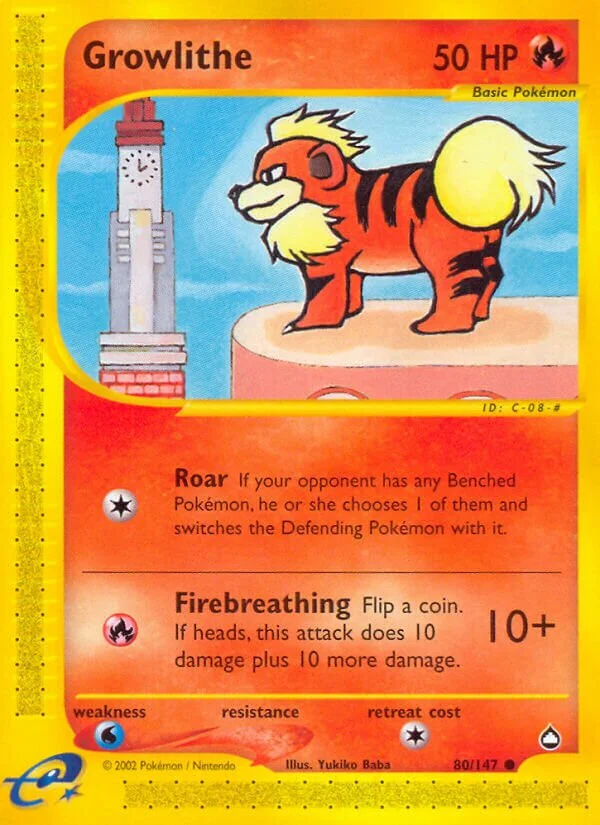Growlithe 「AQ 80/147」「EN」