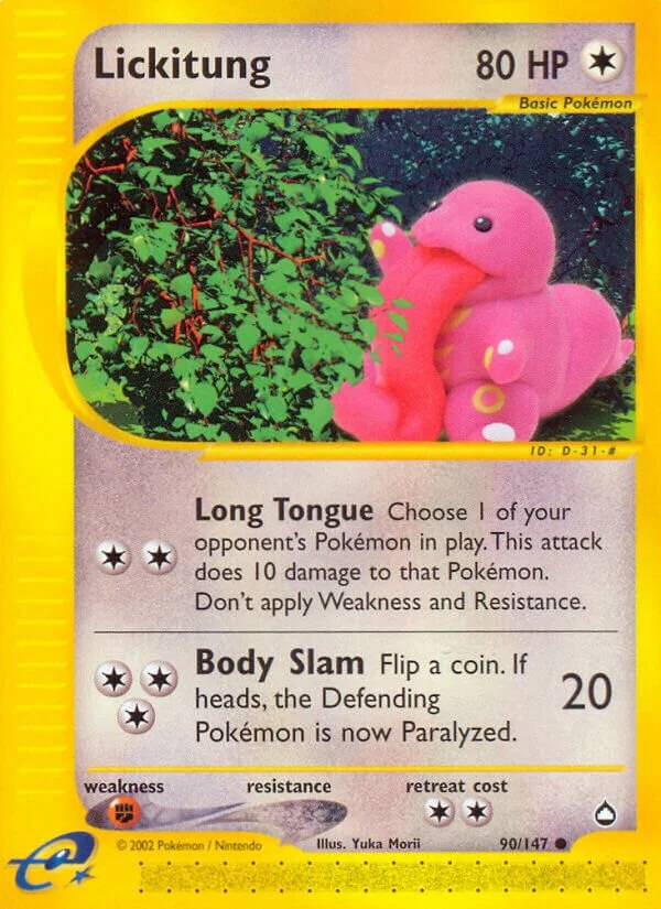 Lickitung 「AQ 90/147」「EN」