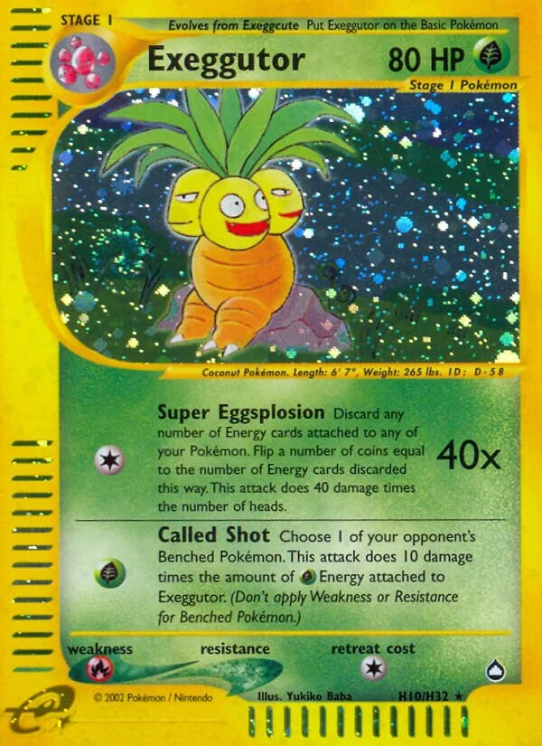 Exeggutor 「AQ H10/H32」「EN」