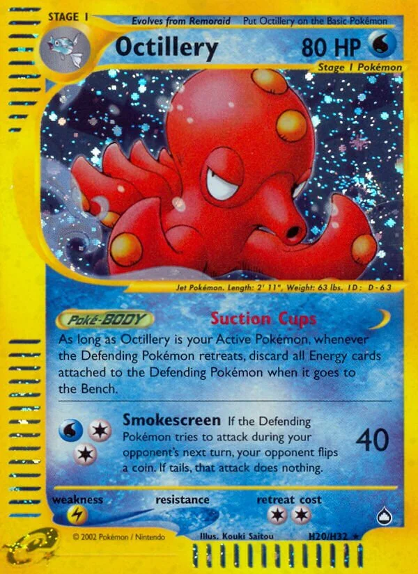 Octillery 「AQ H20/H32」「EN」