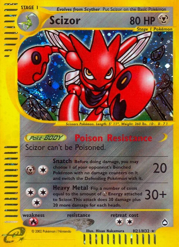 Scizor 「AQ H21/H32」「EN」