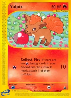 Vulpix 「AQ 116/147」「EN」