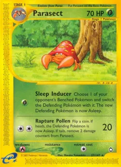 Parasect #27/147 · Pokémon