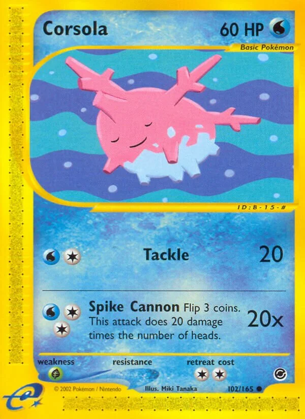 Corsola 「EX 102/165」「EN」