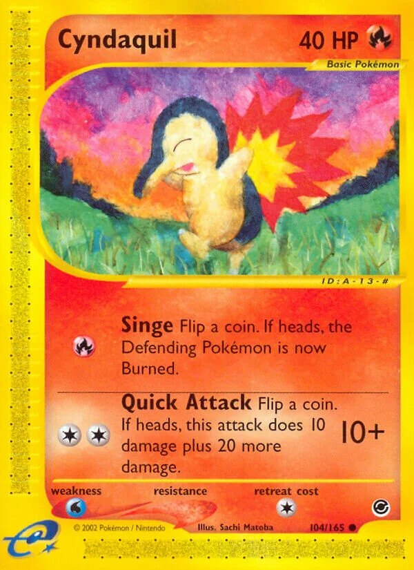 Cyndaquil 「EX 104/165」「EN」