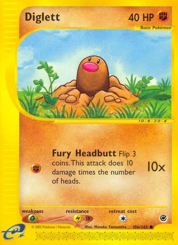 Diglett 「EX 106/165」「EN」