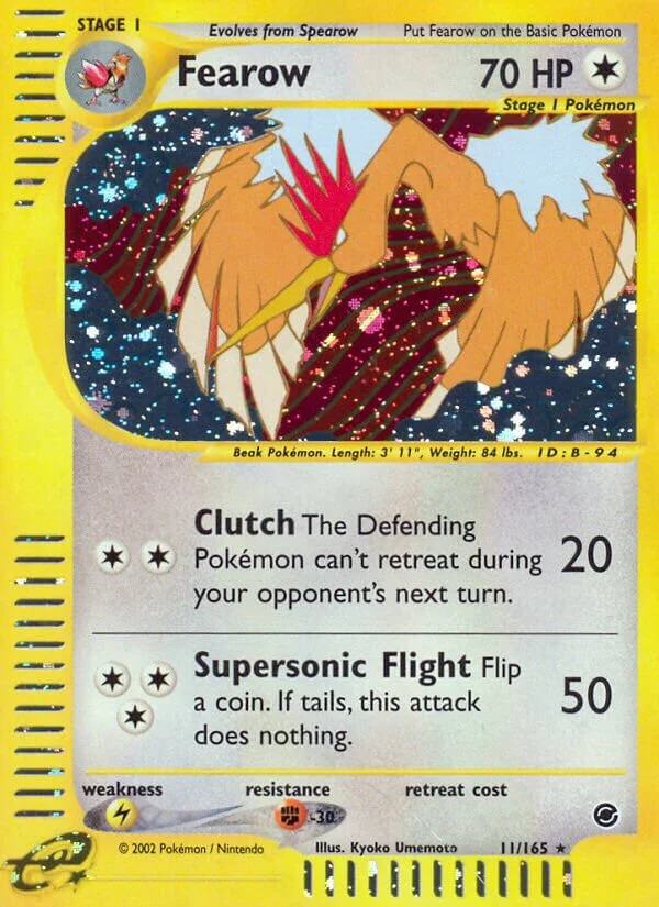 Fearow 「EX 11/165」「EN」