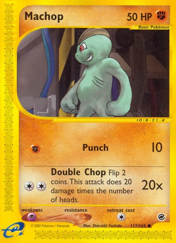 Machop 「EX 117/165」「EN」