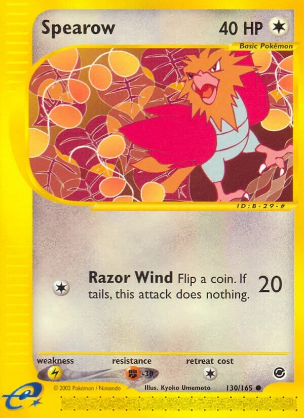 Spearow 「EX 130/165」「EN」