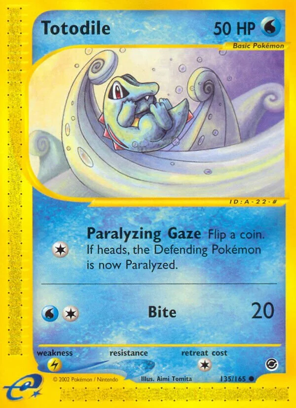Totodile 「EX 135/165」「EN」