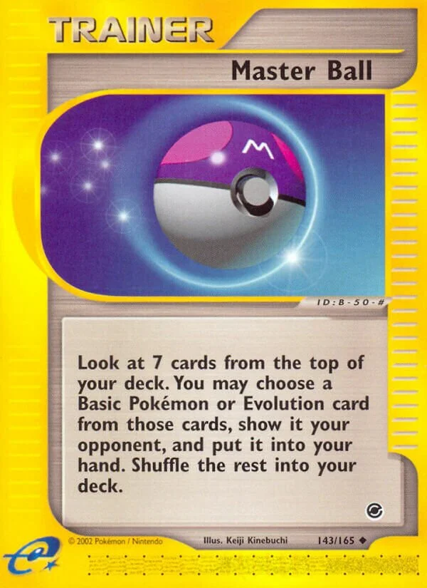 Master Ball 「EX 143/165」「EN」