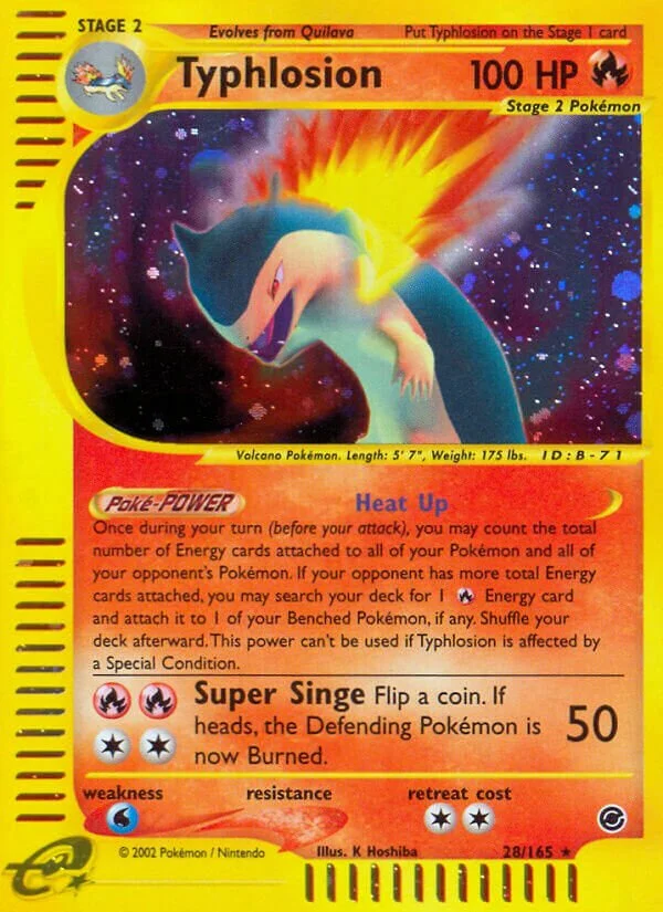 Typhlosion 「EX 28/165」「EN」