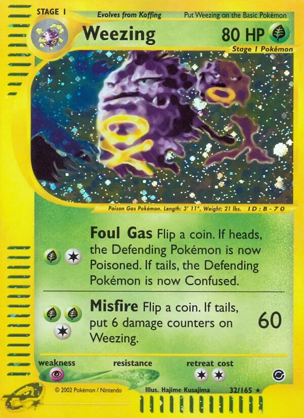 Weezing 「EX 32/165」「EN」
