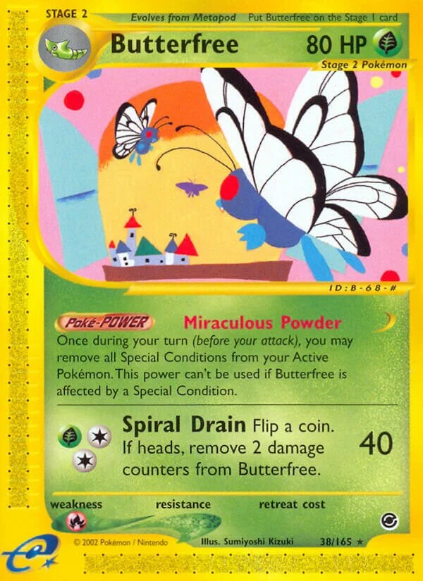Butterfree 「EX 38/165」「EN」