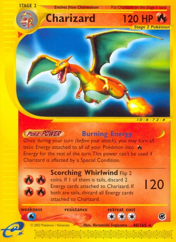 Charizard 「EX 40/165」「EN」