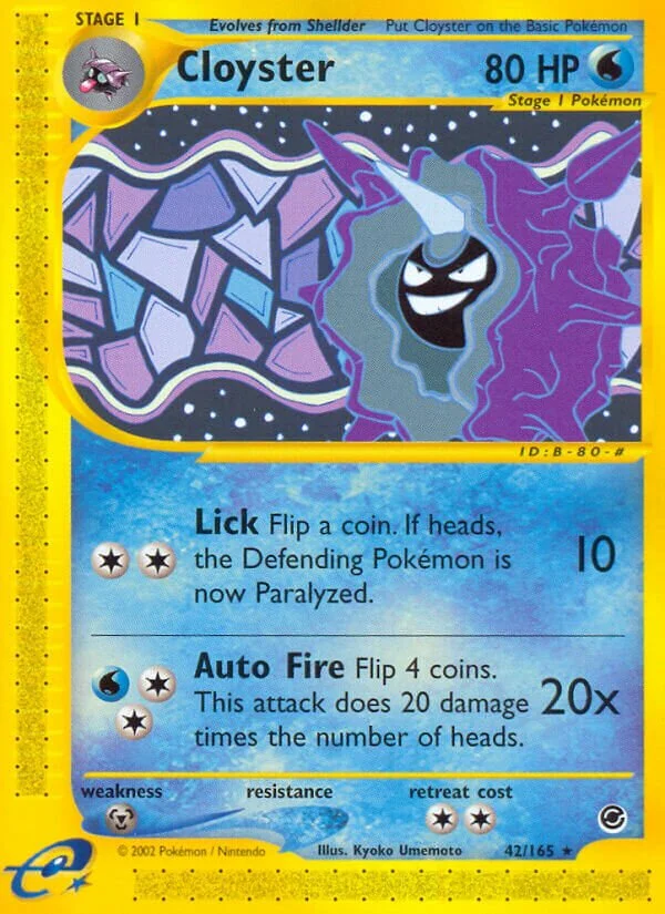 Cloyster 「EX 42/165」「EN」