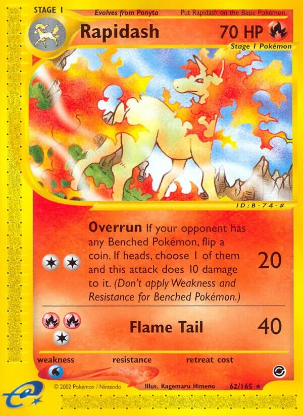 Rapidash 「EX 62/165」「EN」