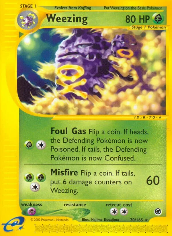 Weezing 「EX 70/165」「EN」