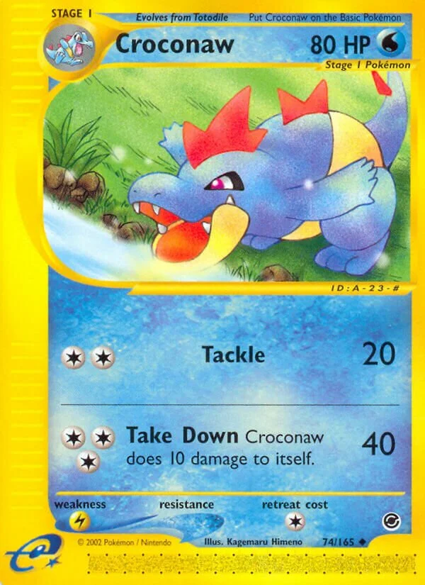 Croconaw 「EX 74/165」「EN」