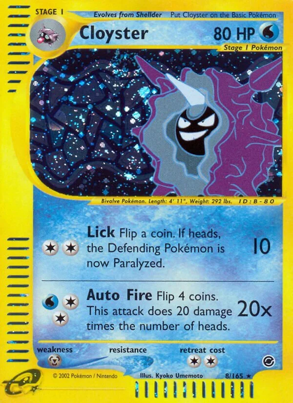 Cloyster 「EX 8/165」「EN」