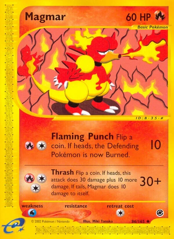 Magmar 「EX 86/165」「EN」