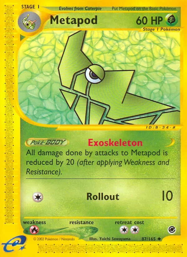 Metapod 「EX 87/165」「EN」