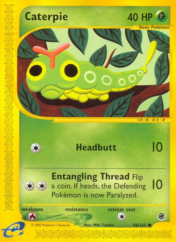 Caterpie 「EX 96/165」「EN」