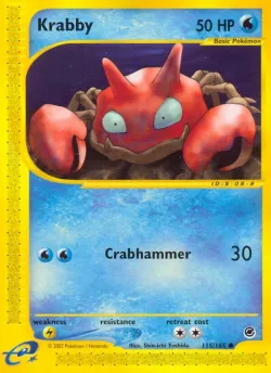 Krabby #115/165 · Pokémon