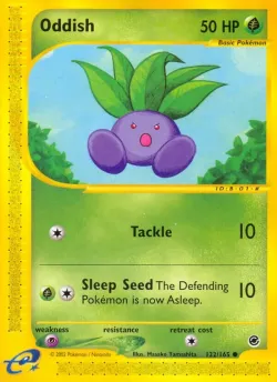 Oddish 「EX 122/165」「EN」