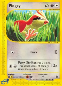 Pidgey 「EX 123/165」「EN」