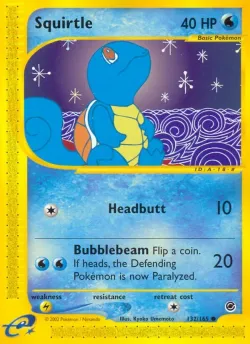 Squirtle 「EX 132/165」「EN」