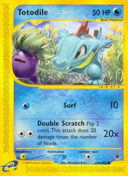 Totodile 「EX 134/165」「EN」