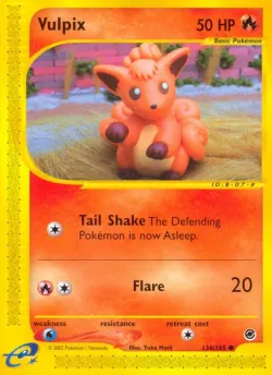 Vulpix 「EX 136/165」「EN」