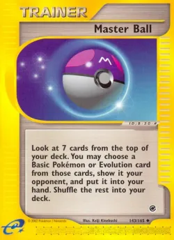 Master Ball 「EX 143/165」「EN」