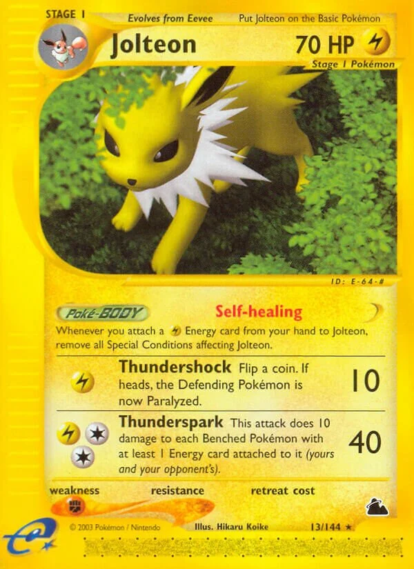 Jolteon 「SK 13/144」「EN」