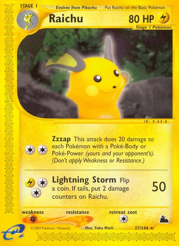 Raichu 「SK 27/144」「EN」