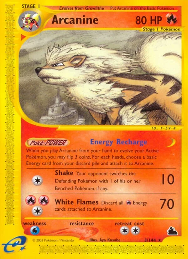 Arcanine 「SK 3/144」「EN」
